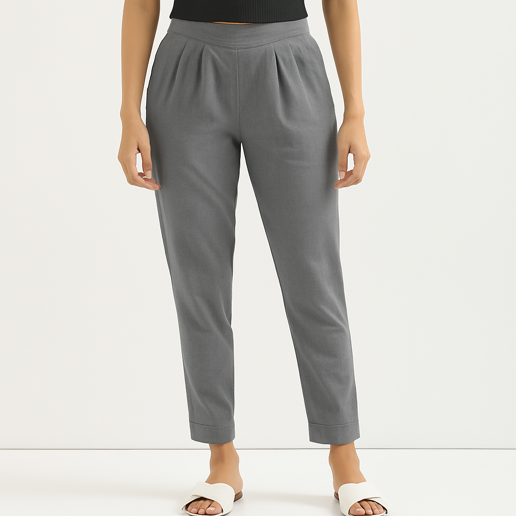 Grey Cotton Pant