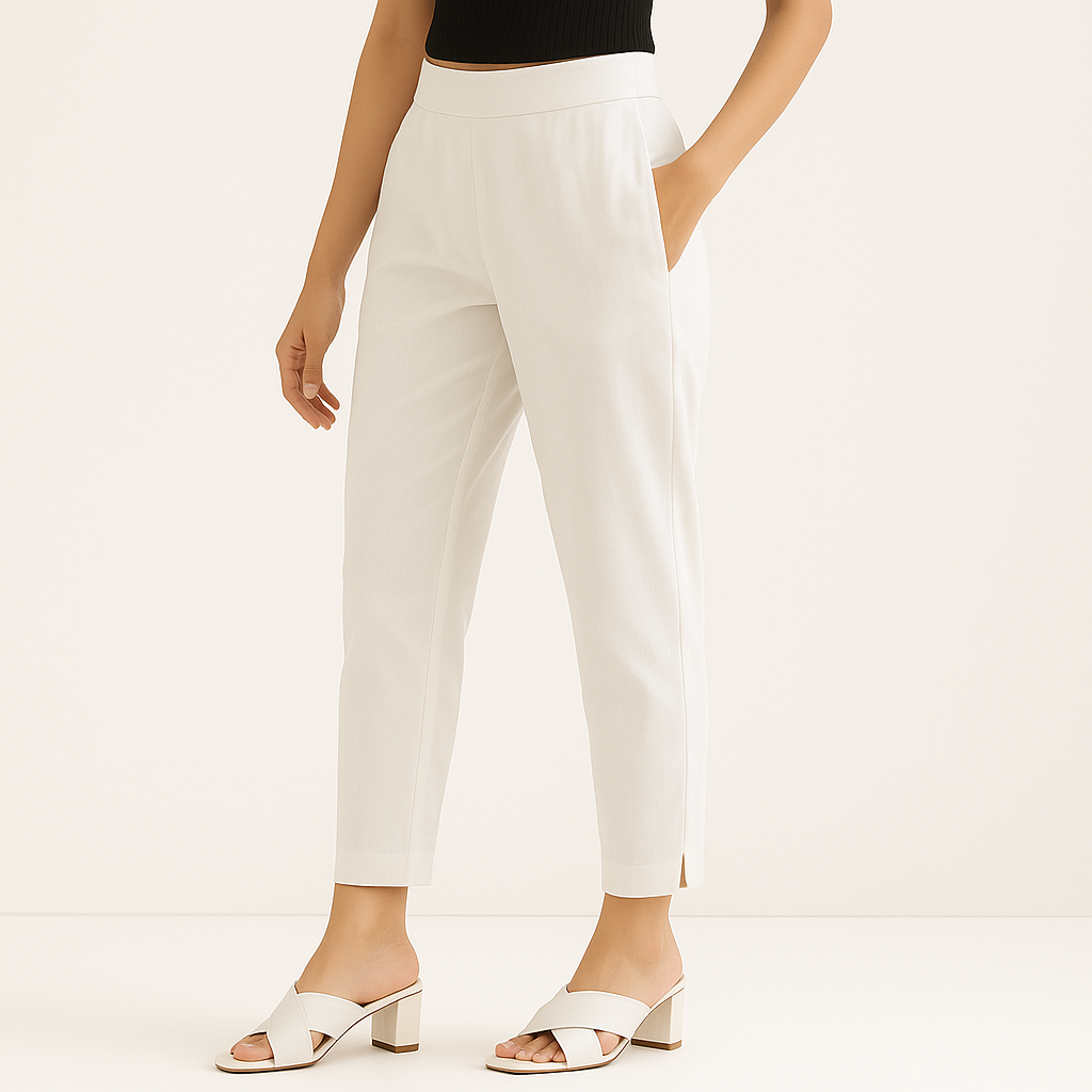 White Cotton Pant