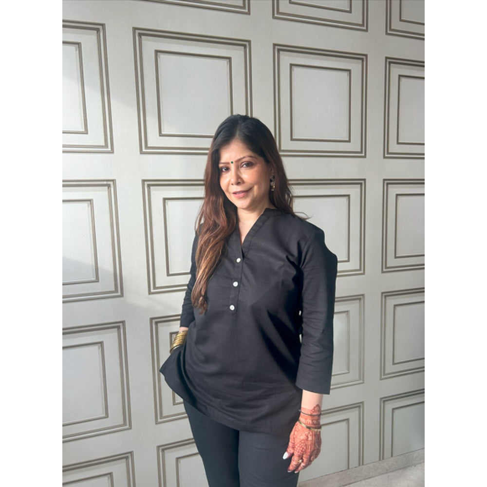 Co-ord Set - Black Kurti & Black Pants